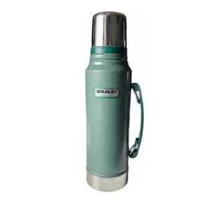 Vintage Stanley Green Insulated Thermos with Handle